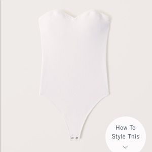 Abercrombie & Fitch Strapless Bodysuit NWT